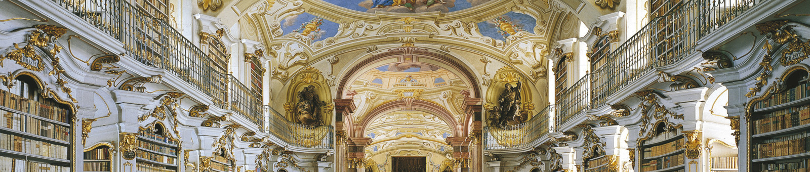     The baroque library at the Admont Monastery 